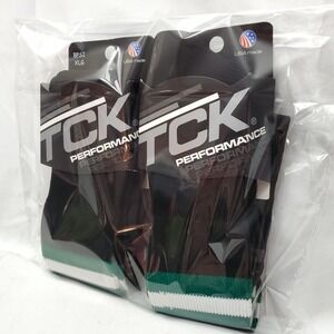 2 Pairs ◇ TCK Performance Socks BPSI-XL Breathable Black, White & Green ◇ New
